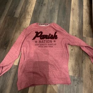 Parish‎ Nation men’s embellished logo sweatshirt. Never worn